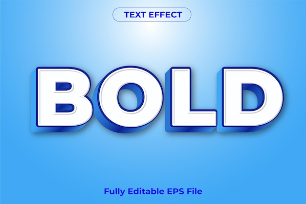bold 3d text effect design with fully editable font