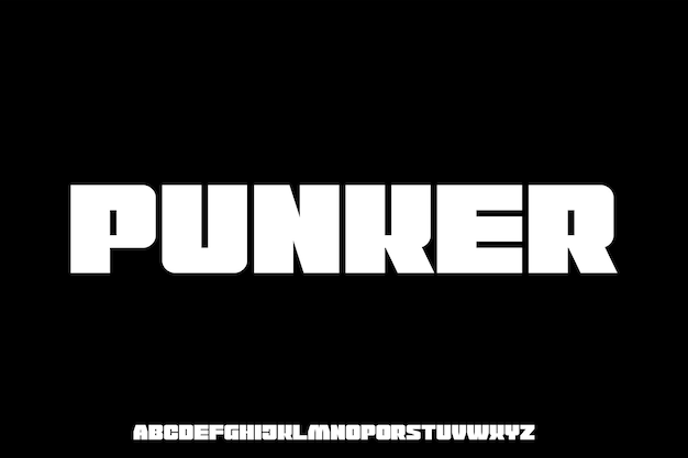 bold display alphabet font type
