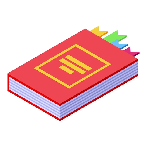 Book content icon isometric vector Social media Digital design