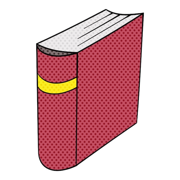 book halftone hand drawn color vector illustration