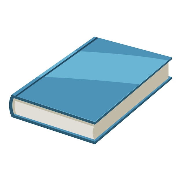 Book icon Cartoon illustration of book vector icon for web design
