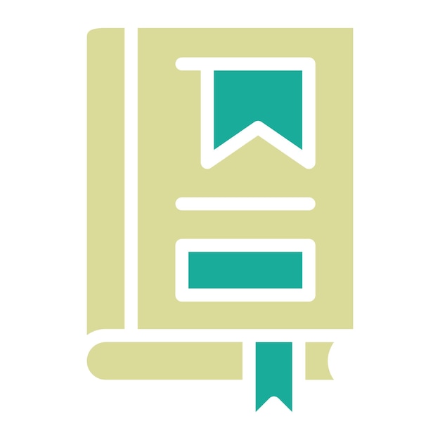 Bookmark vector icon illustration of Library iconset