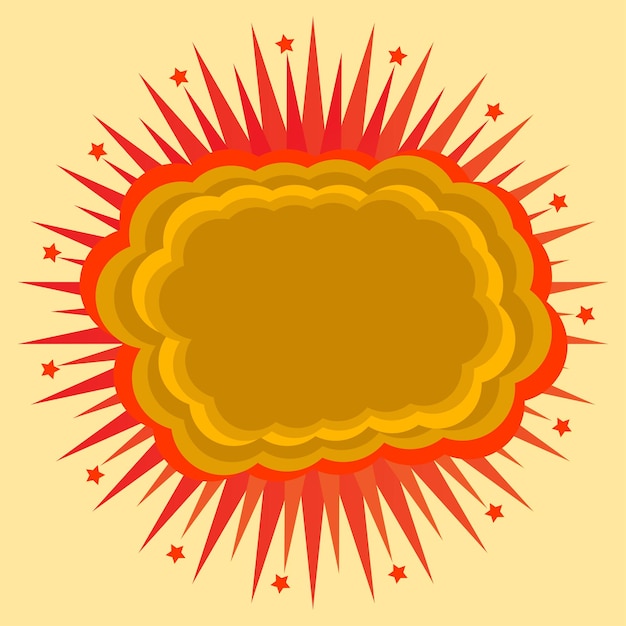 Boom boom cartoon background