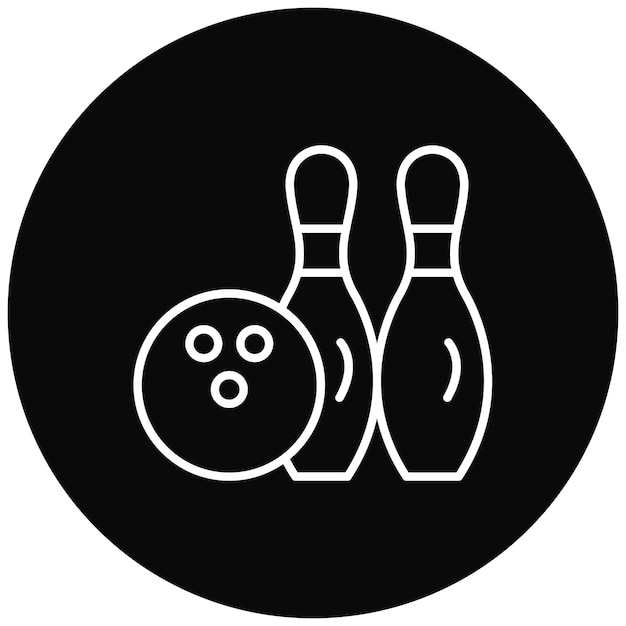 Bowling icon vector image Can be used for Entertainment
