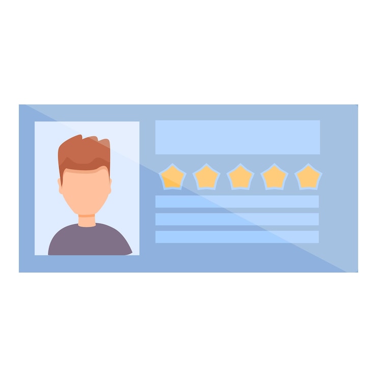 Vector boy cv icon cartoon vector job search employee staff