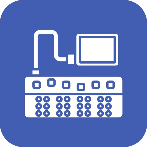 Braille Keyboard icon vector image Can be used for Disability