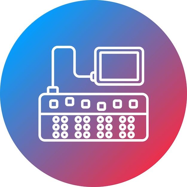 Braille Keyboard icon vector image Can be used for Disability