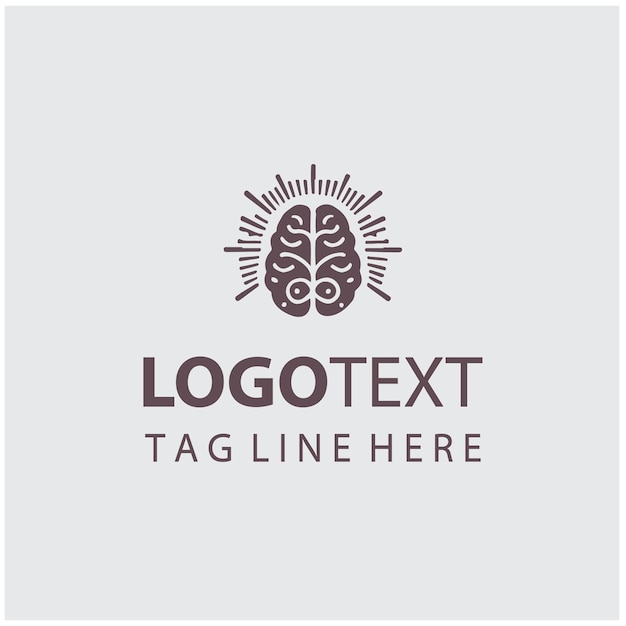 Brain Logo Vector Illustrations