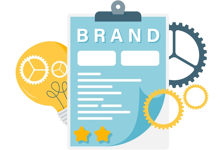 Vector brand awareness company marketing strategy