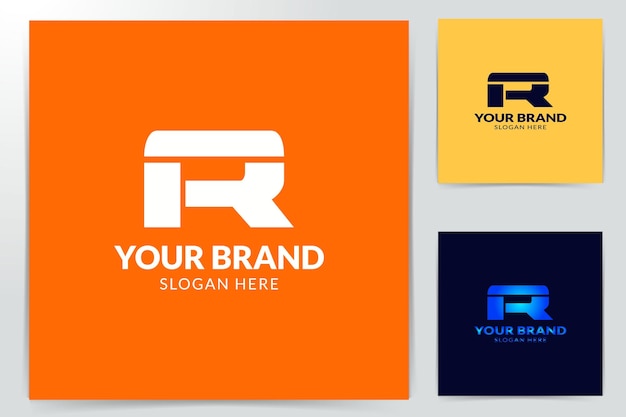 Branding identity corporate R logo vector design template