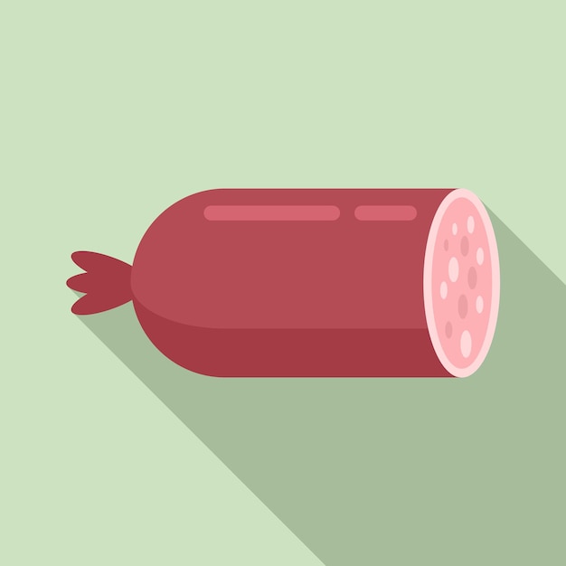 Bratwurst sausage icon Flat illustration of bratwurst sausage vector icon for web design