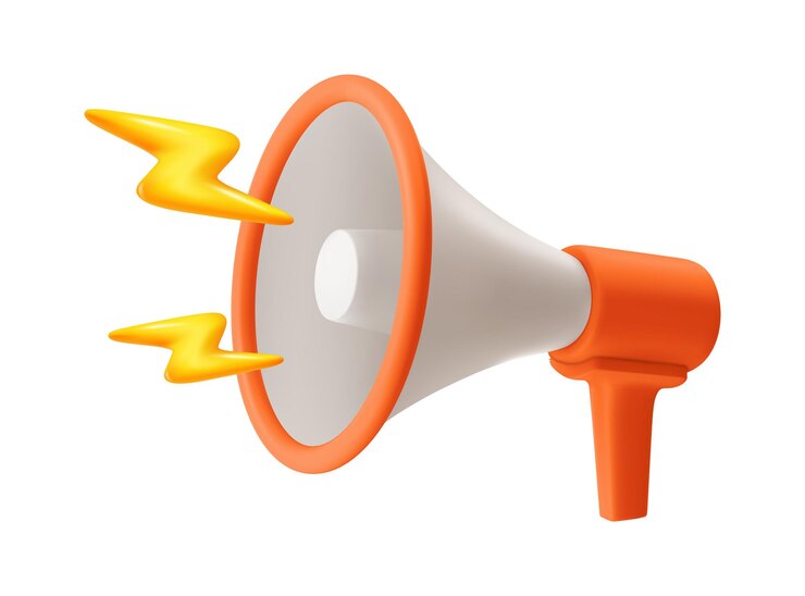 Vector breaking news or promotion megaphone