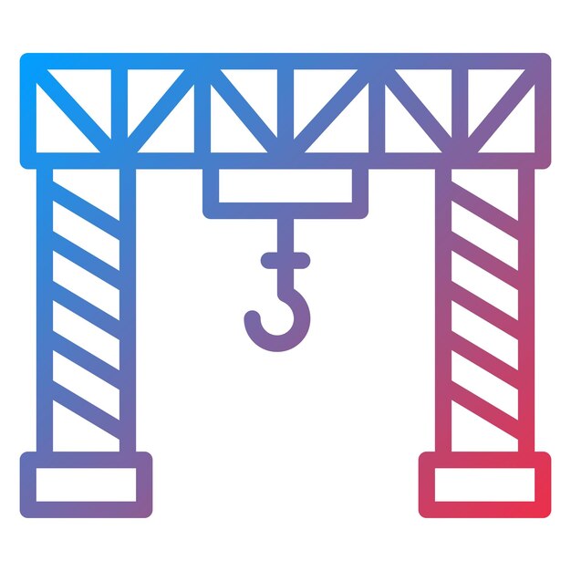 Bridge Crane icon vector image Can be used for Supply Chain