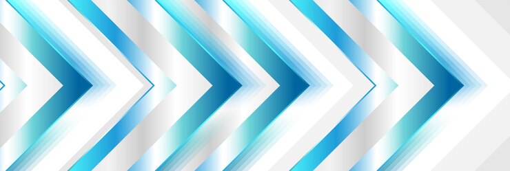 Vector bright blue and grey glossy arrows abstract tech background
