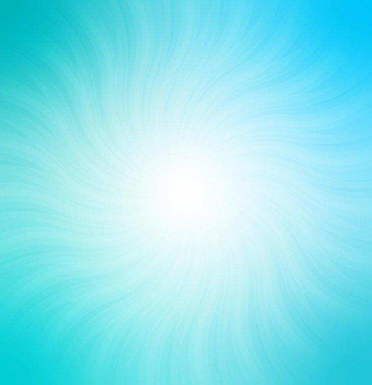 Bright Blue Sunburst