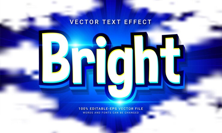 Vector bright editable text style effect themed education school