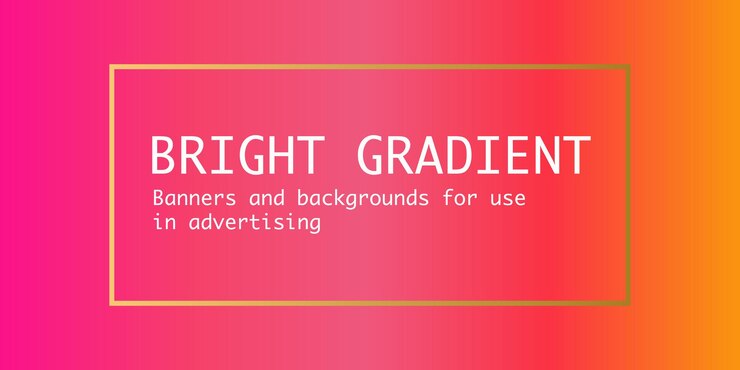 Bright gradient banner