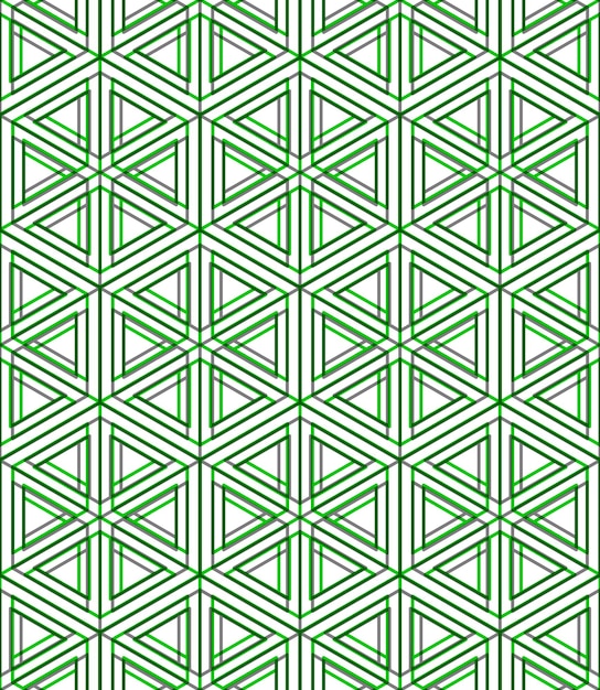 Bright illusory abstract geometric seamless pattern with 3d geometric figures. Vector transparent superimpose backdrop.