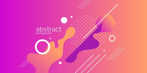 Bright poster with dynamic waves Vector illustration Abstract background