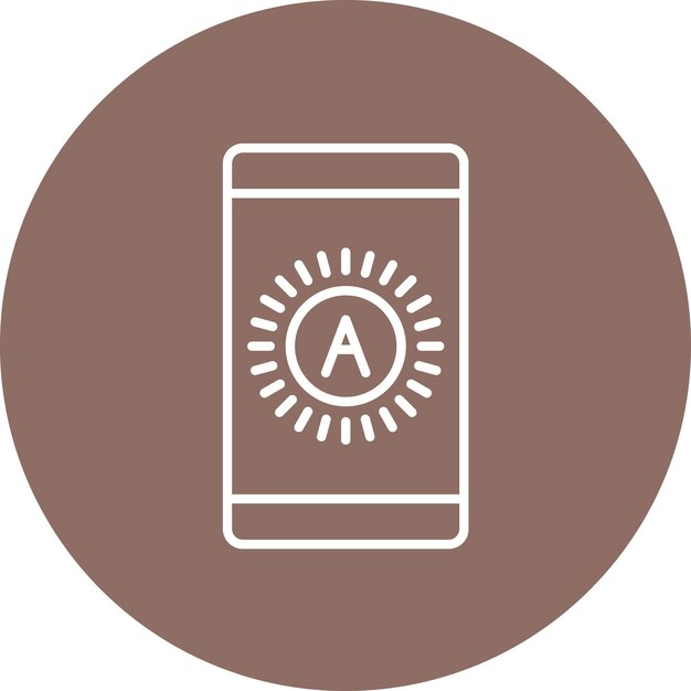 Brightness Auto icon vector image Can be used for Mobile UI UX