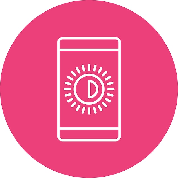 Brightness Medium icon vector image Can be used for Mobile UI UX