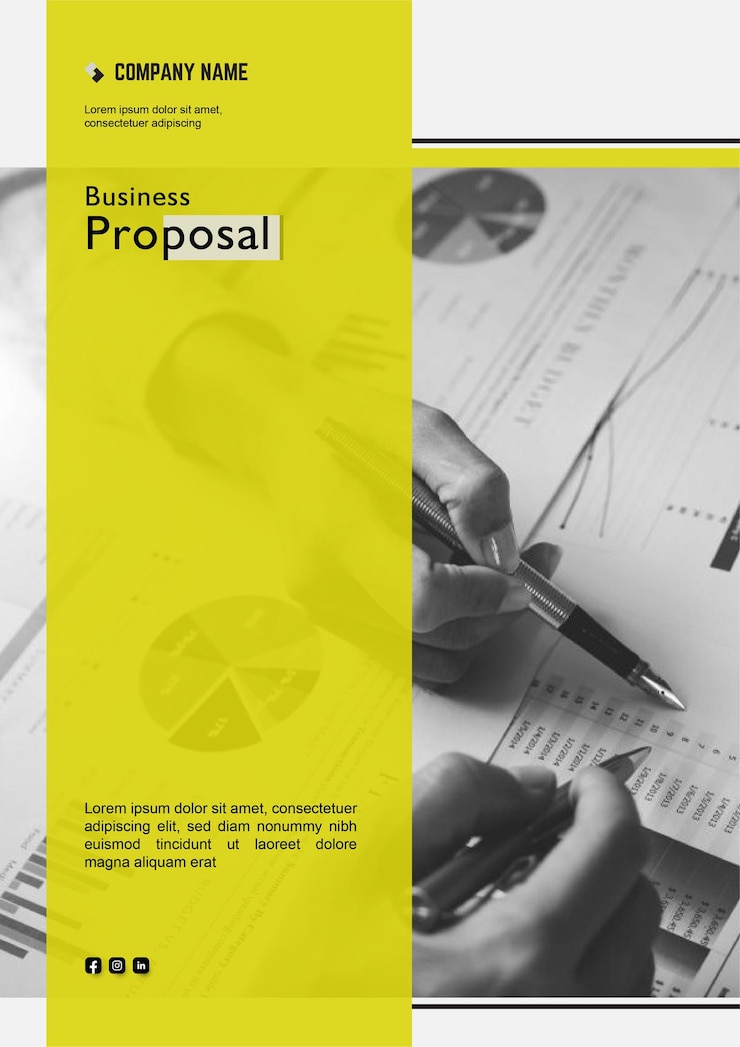 Vector brochure flyer business proposal
