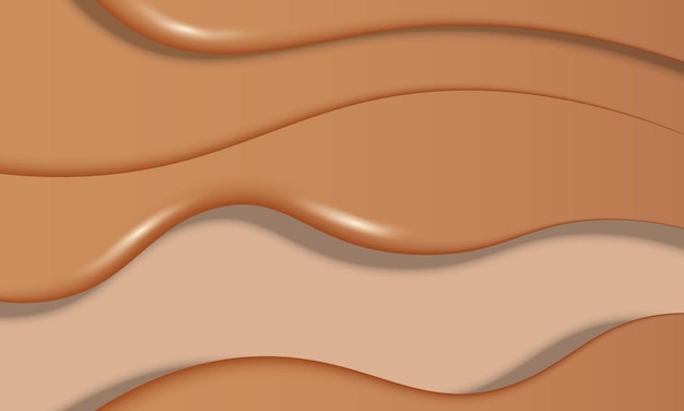 Brown wave background. Vector illustration. Design for poster, banner of websites.