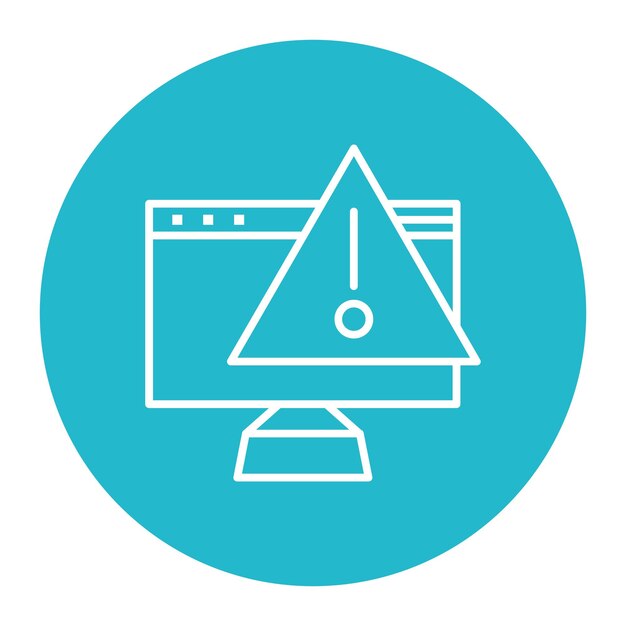 Browser Alert Vector Illustration