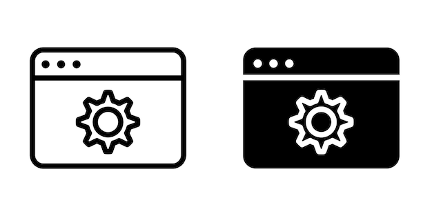 Browser icon design template