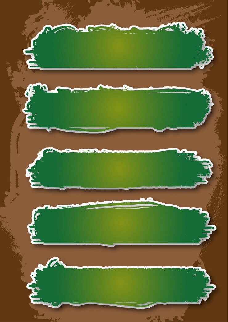 Vector brush strokes asset vector