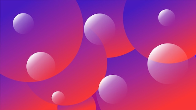 bubble background with gradient colors