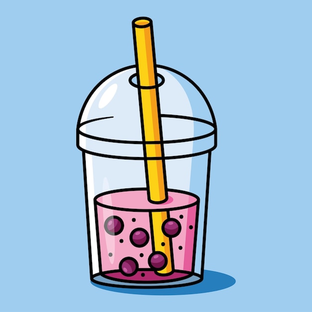 Bubble tea vector illustration