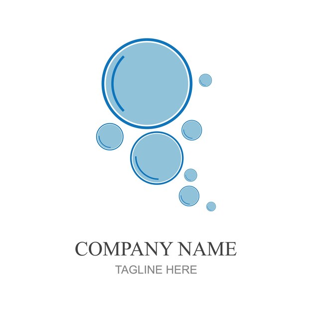 bubbles icon vector element design template web