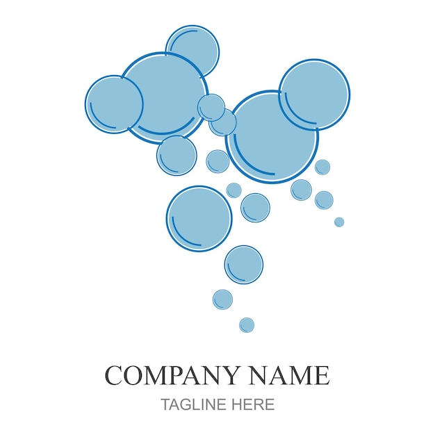 bubbles icon vector element design template web