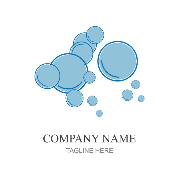 bubbles icon vector element design template web