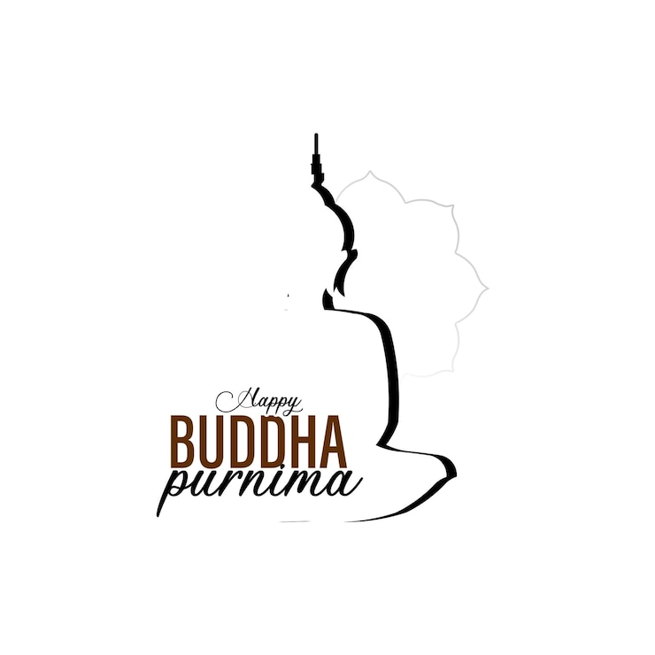 Vector buddha purnima vesak,buddhist festival- vector
