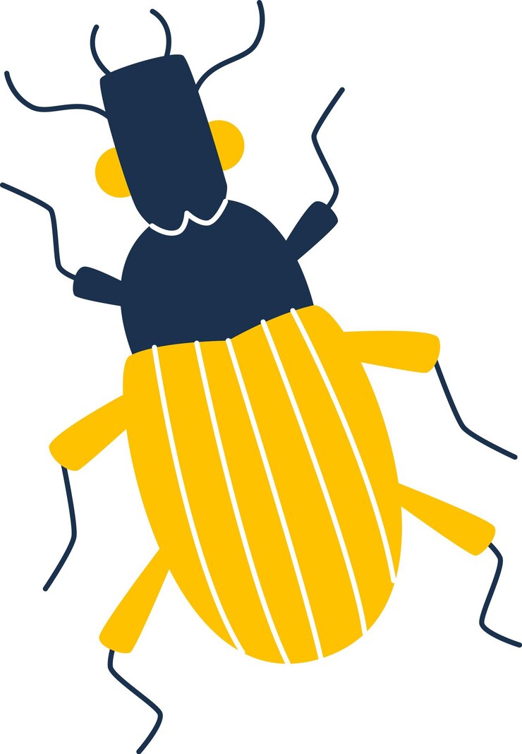 Vector bug cartoon insect