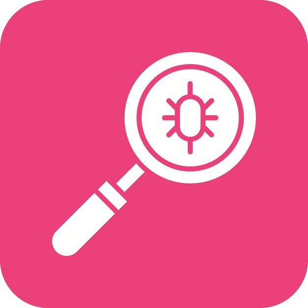Bug Search vector icon Can be used for Web Hosting iconset