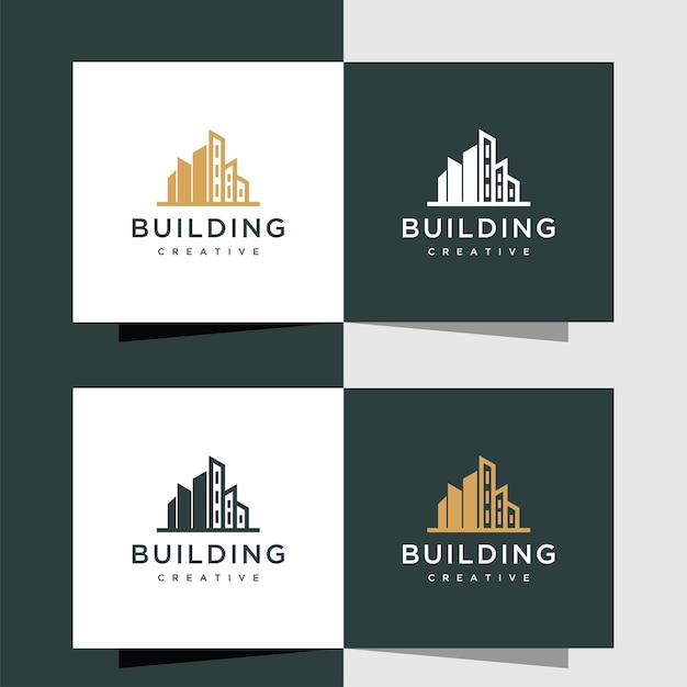 Building architecture logo template