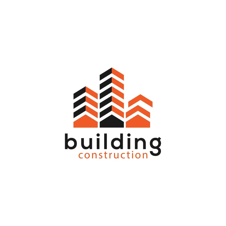 building construction logo design vector templet