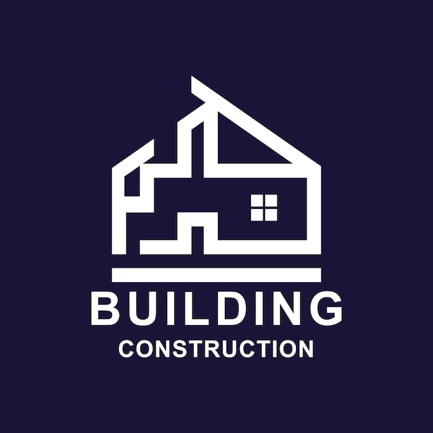 Building logo graphic design vector illustration