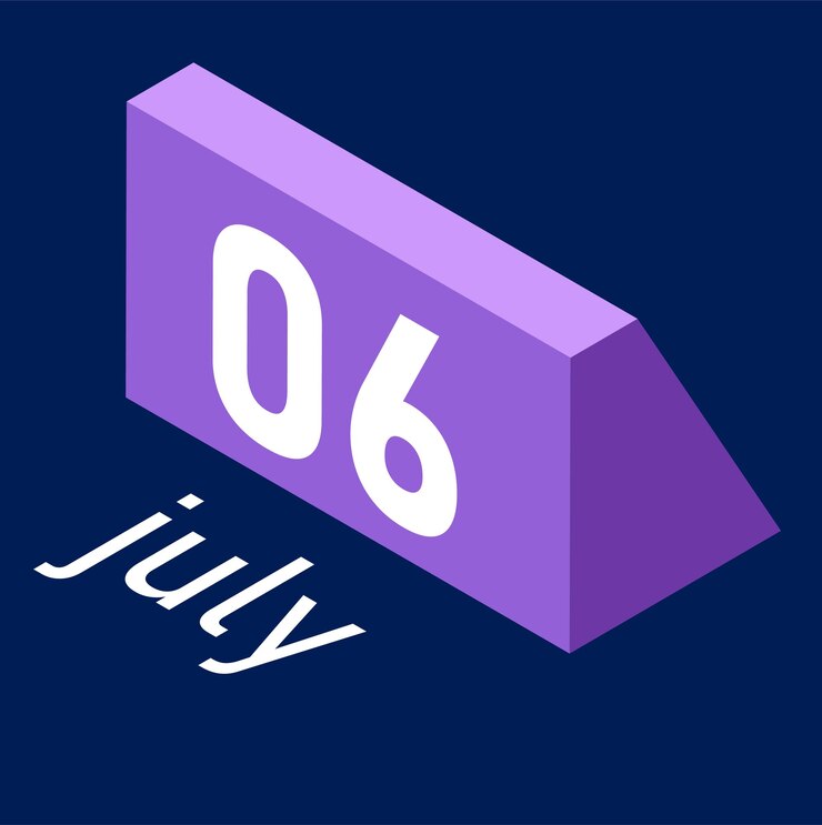 Vector buku kalender bulan april bulan juli