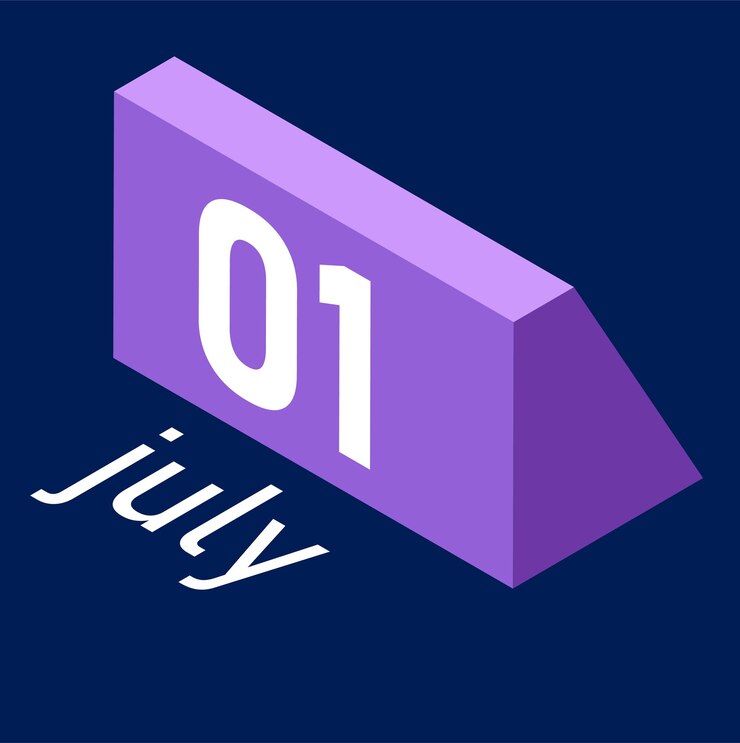 Vector buku kalender bulan april bulan juli