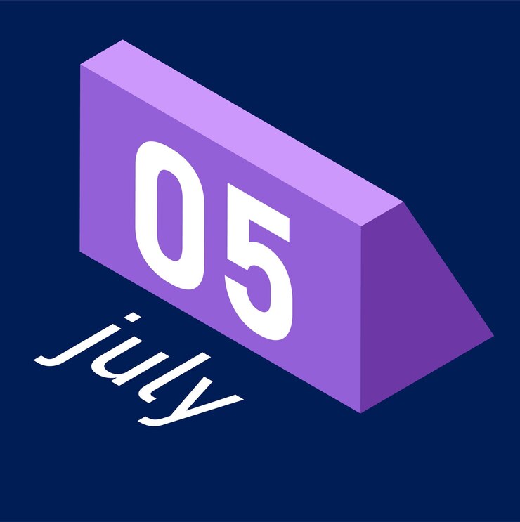 Vector buku kalender bulan april bulan juli