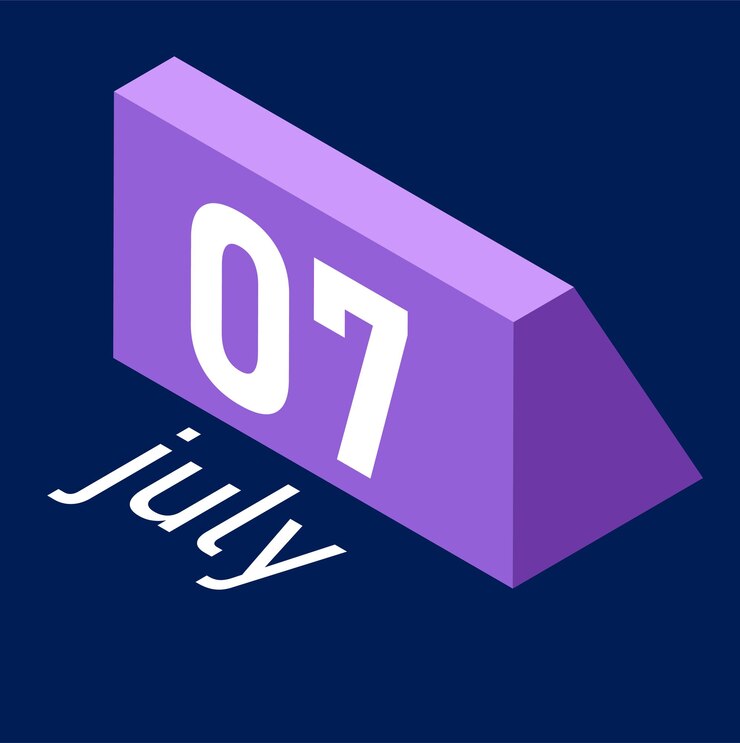Vector buku kalender bulan april bulan juli