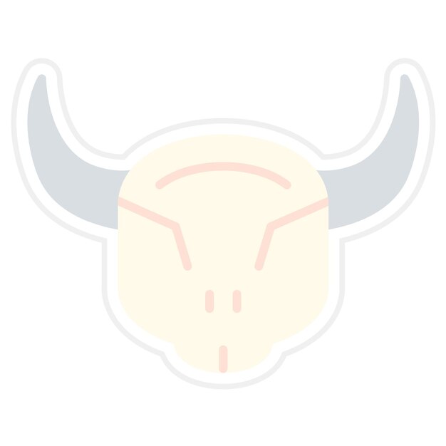 Bull Skull icon vector image Can be used for Wild West
