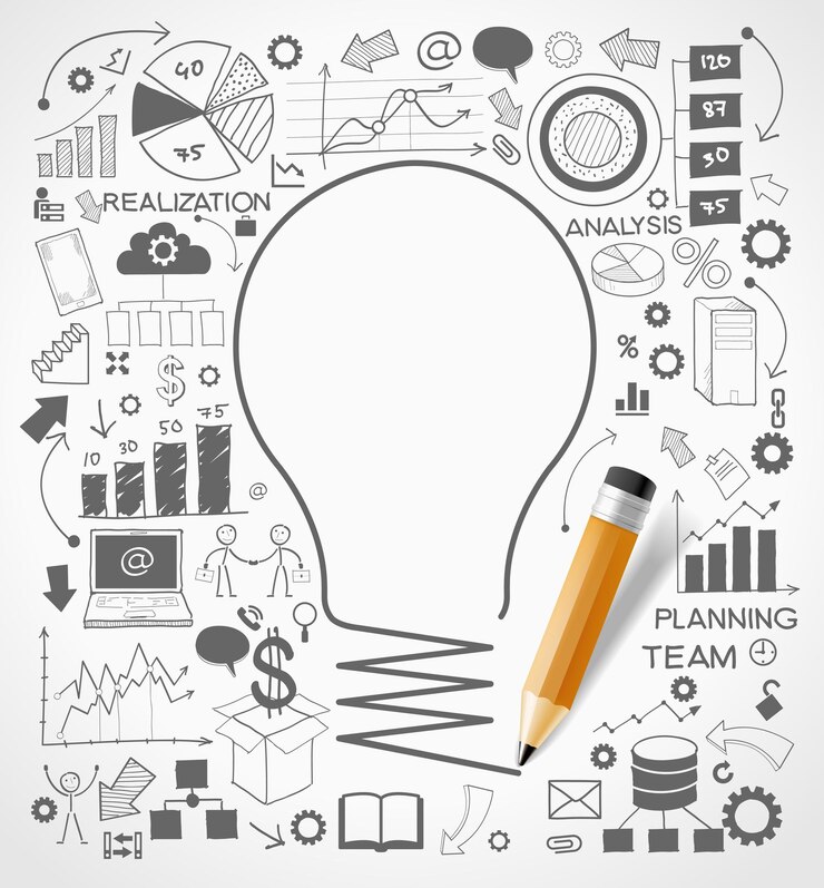Business background Creative business success strategy Concept template layout