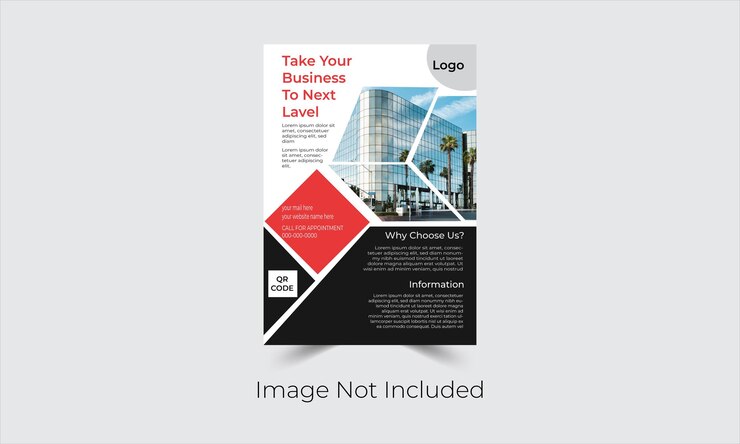 Business brochure flyer design template Vector illustration