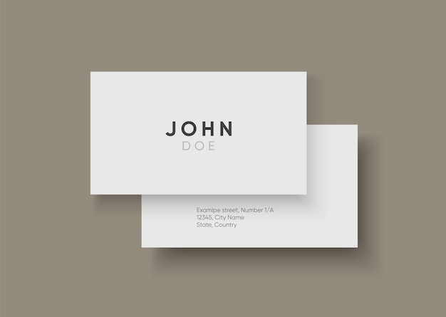 business card mockup for your design template blank empty credit card mockup