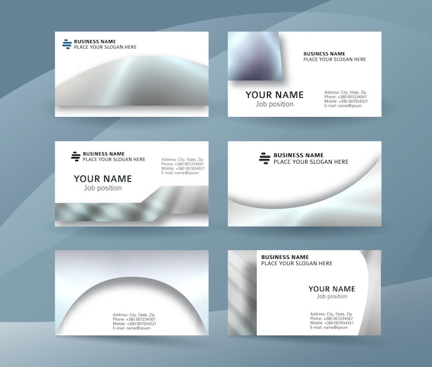Business card set background design for corporate style02